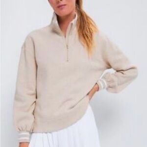 NWT!! Tuckernuck Heathered Oatmeal Carlson Quarter Zip